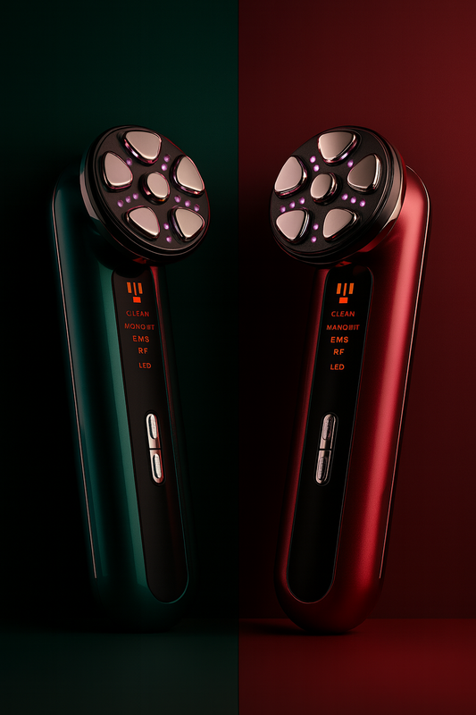 EMS Facial Massager - LED Light Therapy